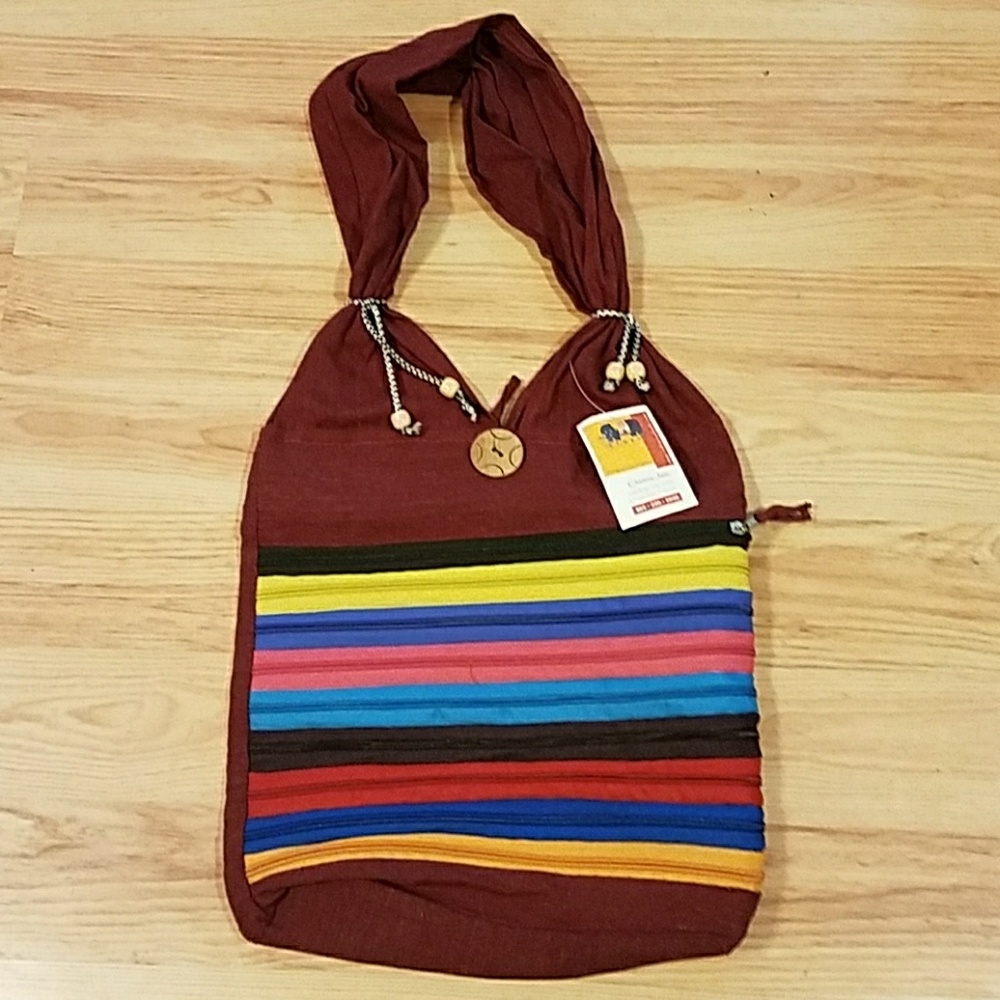 Handmade Boho Multicolor Shoulder Bag/Purse